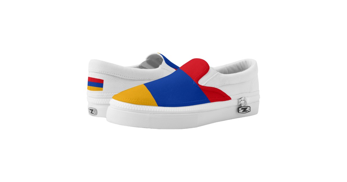 Armenia Flag Slip-On Sneakers Zazzle