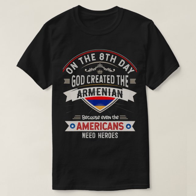 Armenia Flag Souvenirs for Armenians Men & Women  T-Shirt (Design Front)