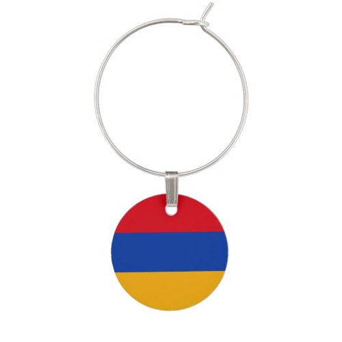 Armenia Flag Wine Glass Charm