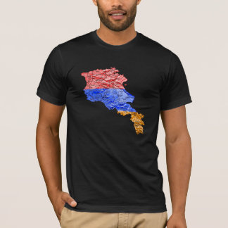 Armenia Flagcolor Map T-Shirt