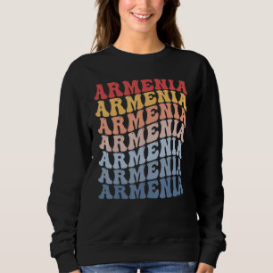 Armenia Groovy Retro Armenian Sweatshirt