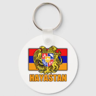 Armenia Hayastan Coat of Arms Keychain