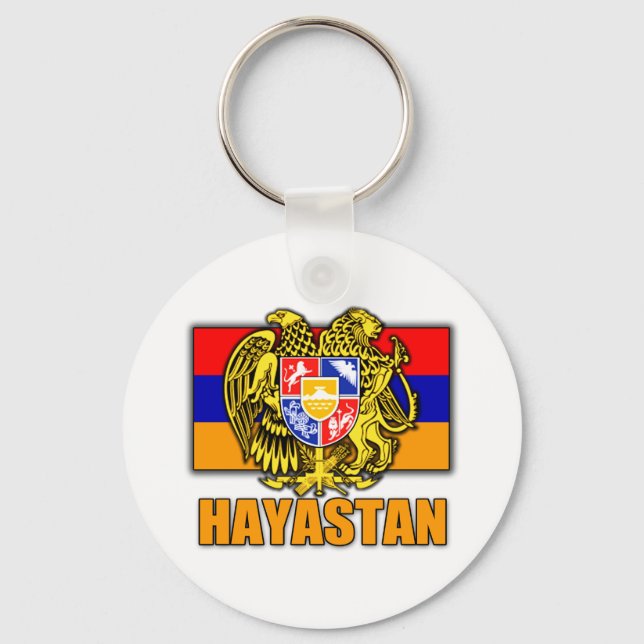 Armenia Hayastan Coat of Arms Keychain (Front)