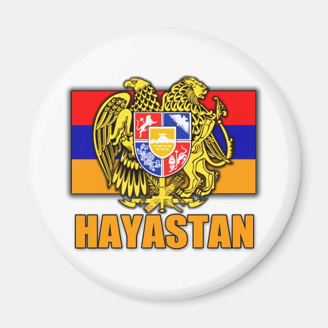 Armenia Hayastan Coat of Arms Magnet (Front)
