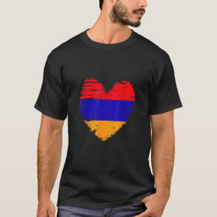 Armenia Heart Armenian Flag Armenian Pride T-Shirt