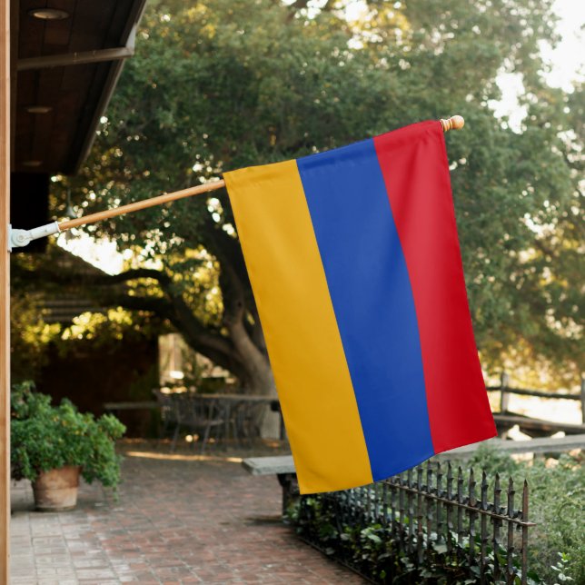 Armenia House Flag Patriotic Hayastan Pride (In SItu)
