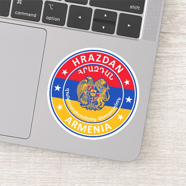 Armenia, Hrazdan Sticker (Detail)