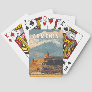 Armenia Illustration Travel Art Vintage Poker Cards