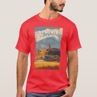 Armenia Illustrationravel Art Vintage funny friend T-Shirt