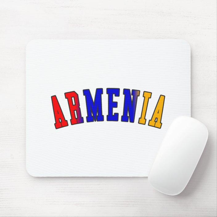 Armenia in National Flag Colors Mousepad