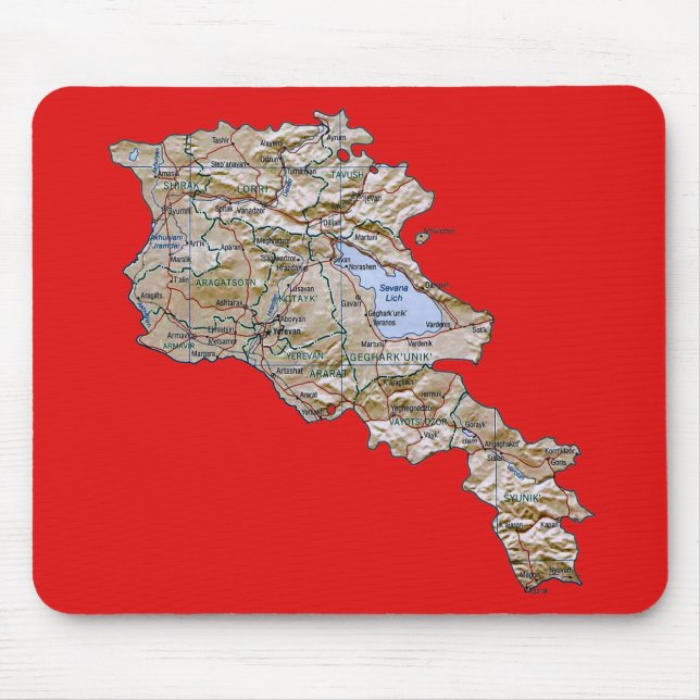 Armenia Map Mousepad (Front)