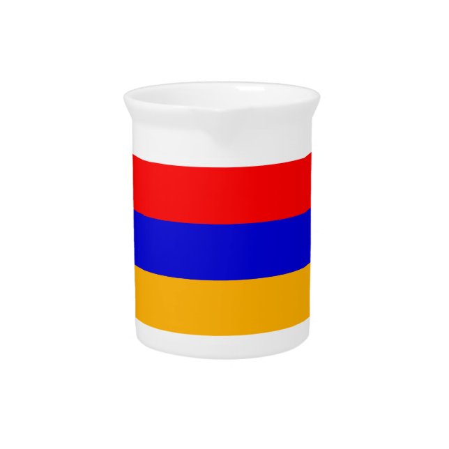 Armenia National Flag Beverage Pitcher (Front)