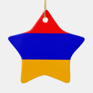 Armenia National Flag Ceramic Ornament