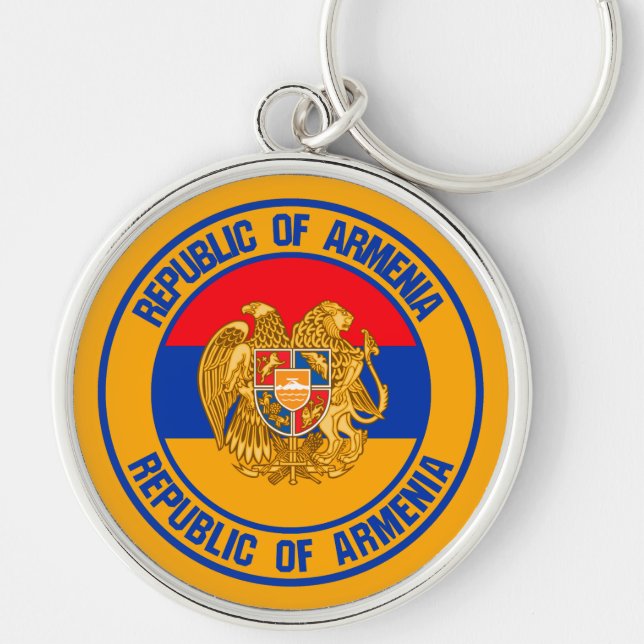 Armenia Round Emblem Keychain (Front)