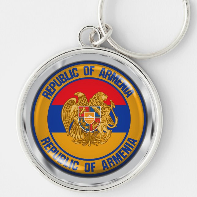 Armenia Round Emblem Keychain (Front)