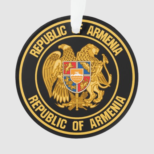 Armenia Round Emblem Ornament