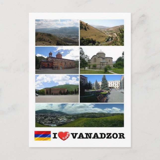 Armenia -  Vanadzor - I Love - Postcard (Front)