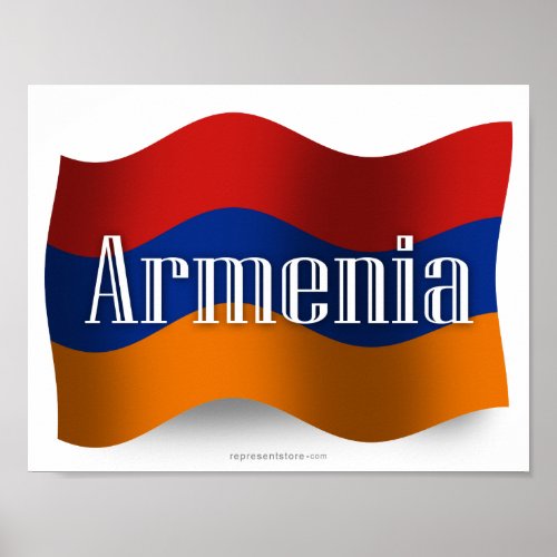 Armenia Waving Flag Poster