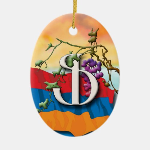 Armenian Alphabet Initials Fe Ornament