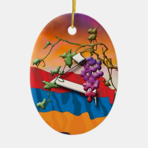 Armenian Alphabet Initials Ho Ornament