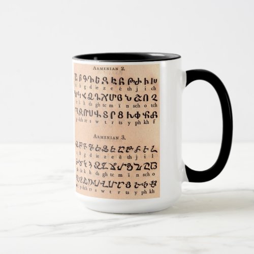 Armenian Alphabet Mug