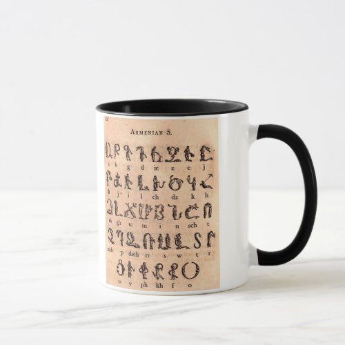 Armenian Alphabet Mug