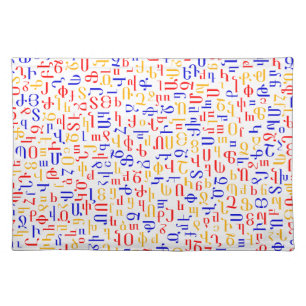 Armenian alphabet placemat
