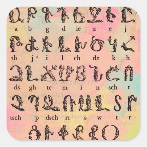 Armenian Alphabet Sticker