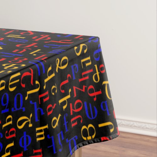 Armenian alphabet tablecloth