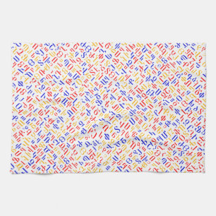 Armenian alphabet towel