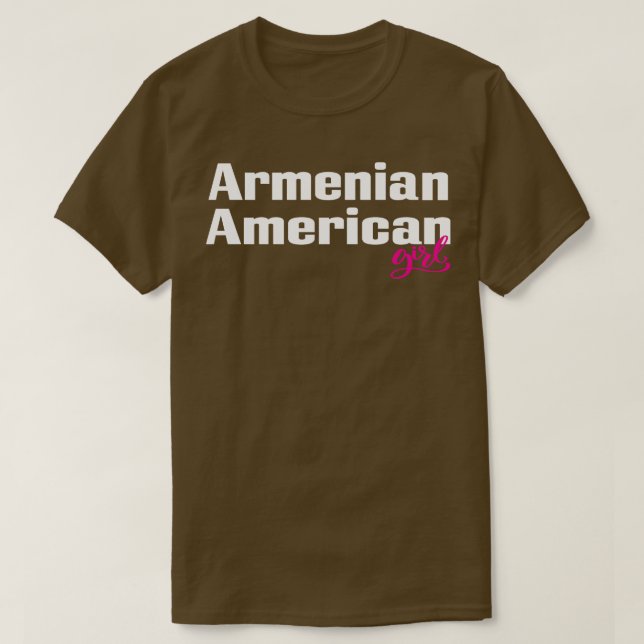 Armenian American Girl 1 T-Shirt (Design Front)