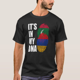 Armenian And Maldivian Mix DNA Heritage Flag T-Shirt