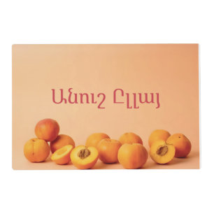 Armenian Apricots Laminated Placemat