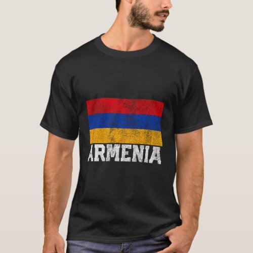 Armenian Armenia Flag National Pride Family Roots T_Shirt