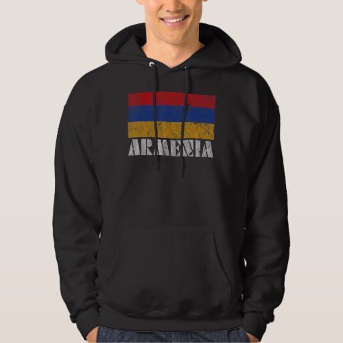 Armenian Armenia Flag  Vintage Country Souvenir Hoodie