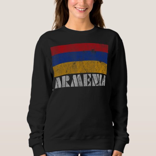Armenian Armenia Flag  Vintage Country Souvenir Sweatshirt
