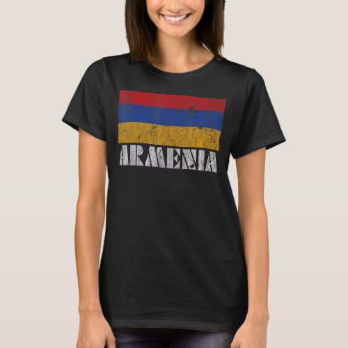 Armenian Armenia Flag  Vintage Country Souvenir T_Shirt