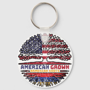 Armenian Armenia US American USA United States Keychain