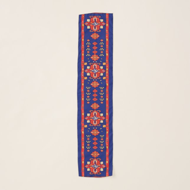 Armenian Art Chiffon Scarf (Front)