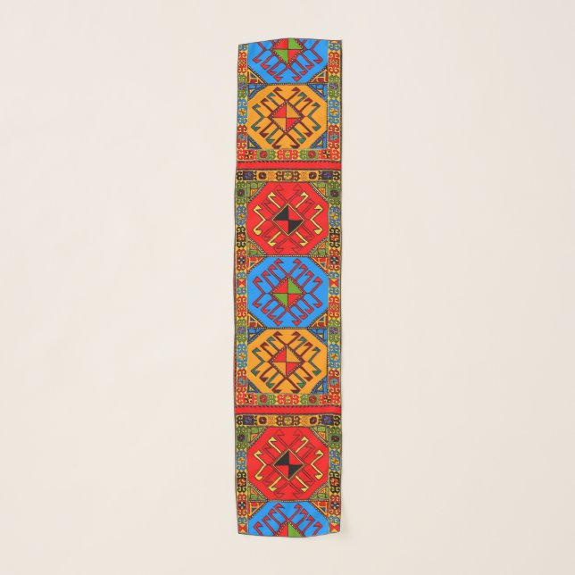 Armenian Art Chiffon Scarf (Front)