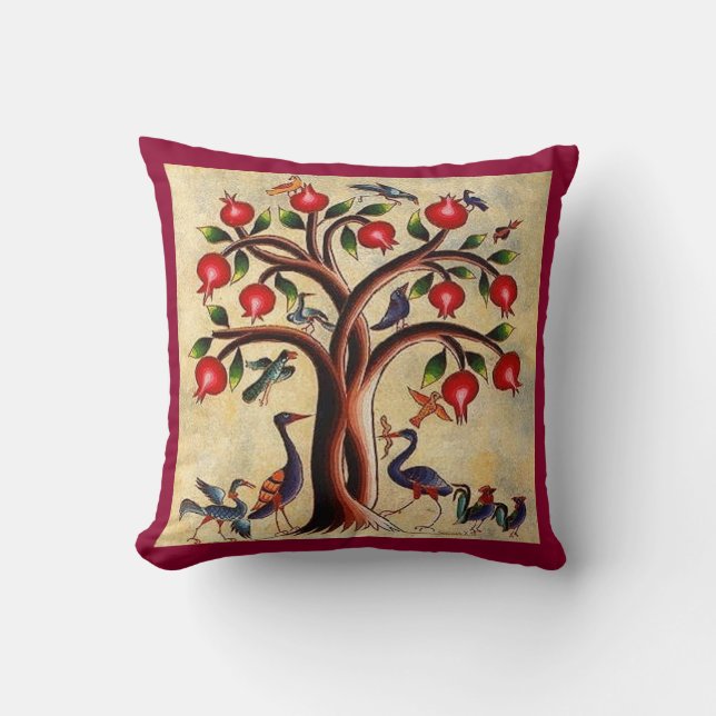 Armenian Art Polyester Throw Pillow 16" x 16" (Front)