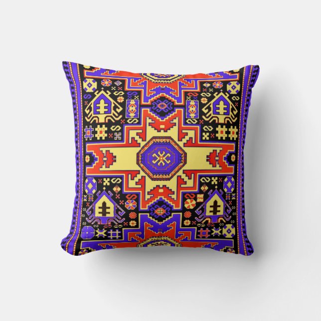 Armenian Artwork Throw Pillow (Front)