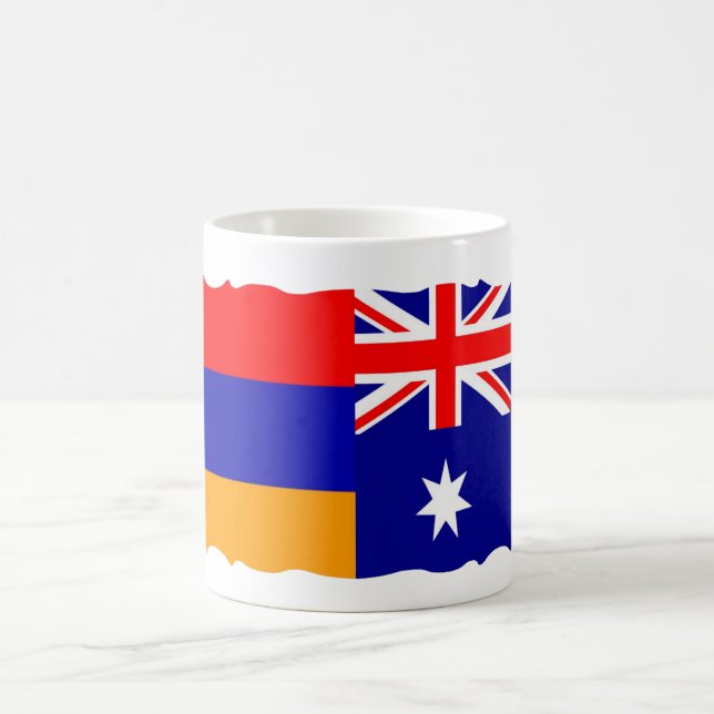 Armenian & Australian Flag Coffee Mug (Center)