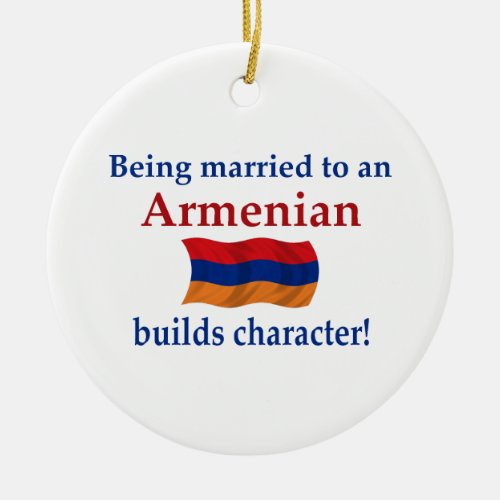 Armenian Builds Character Ceramic Ornament