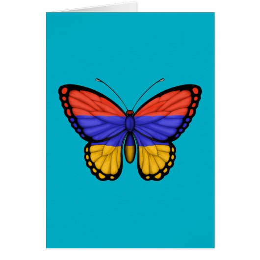 Armenian Butterfly Flag Cards (Front)