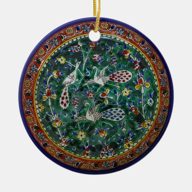 Armenian Ceramic Birds Ornament (Front)