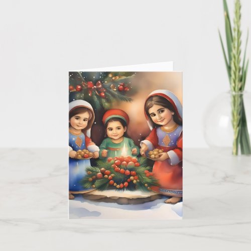 Armenian Christmas F _ January 6 _ Watercolor Holiday Card