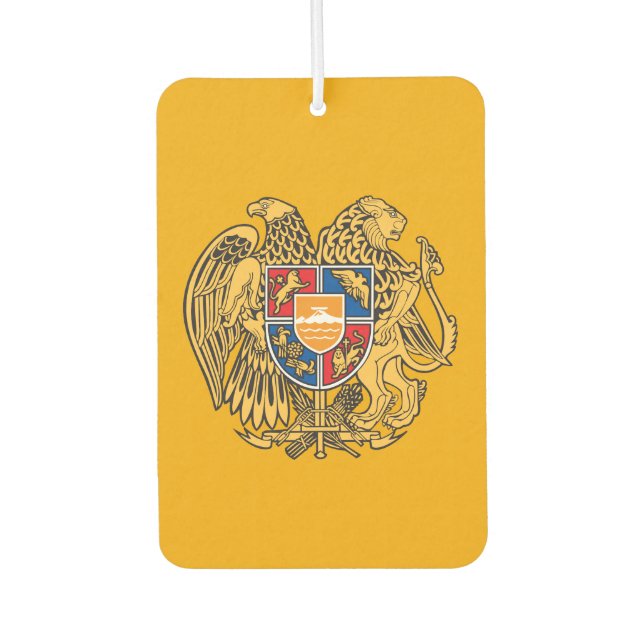 Armenian coat of arms air freshener (Front)