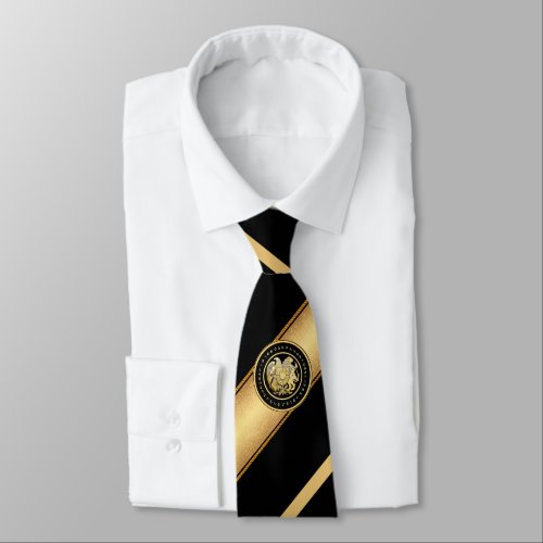 Armenian Coat of arms alphabet Neck Tie