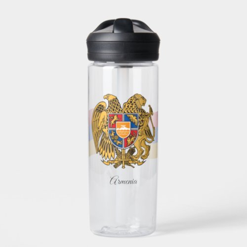 Armenian Coat of Arms Flag Armenia Water Bottle